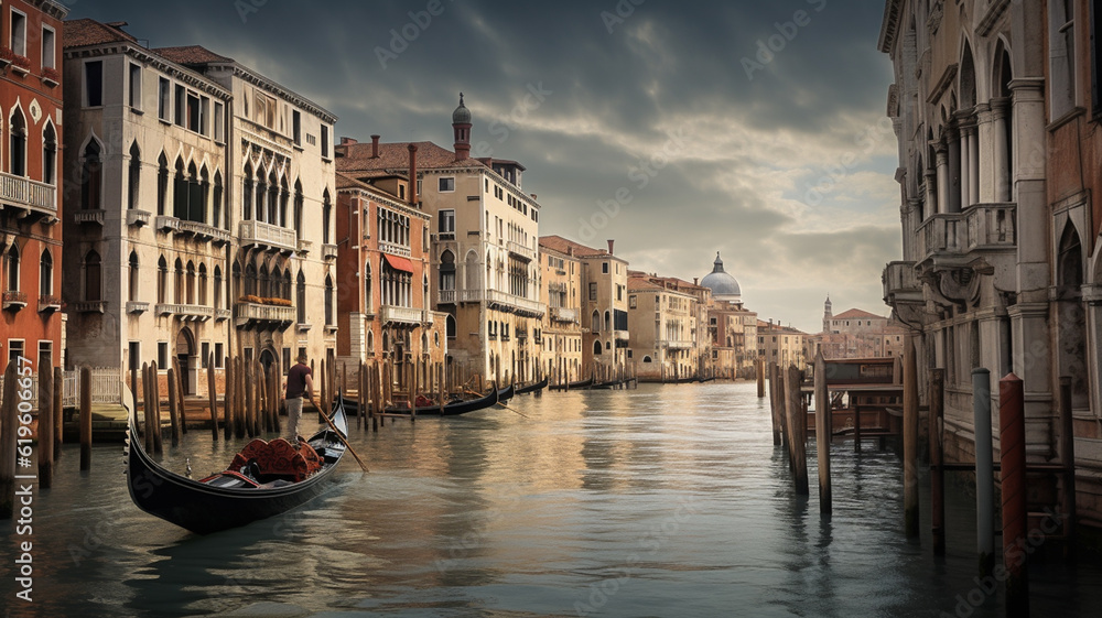 Canals in Venice Italy