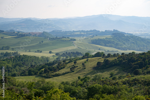 landscape in the hills of Italy region Umbrien