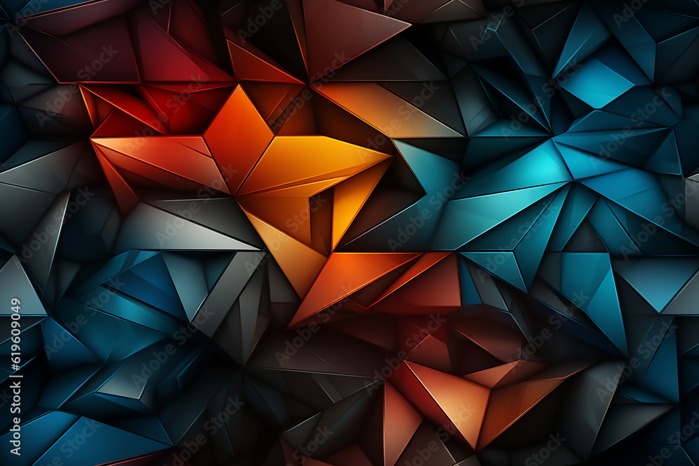 abstract colorful seamless background pattern. Generative Ai abstract colorful seamless background pattern. Generative Ai