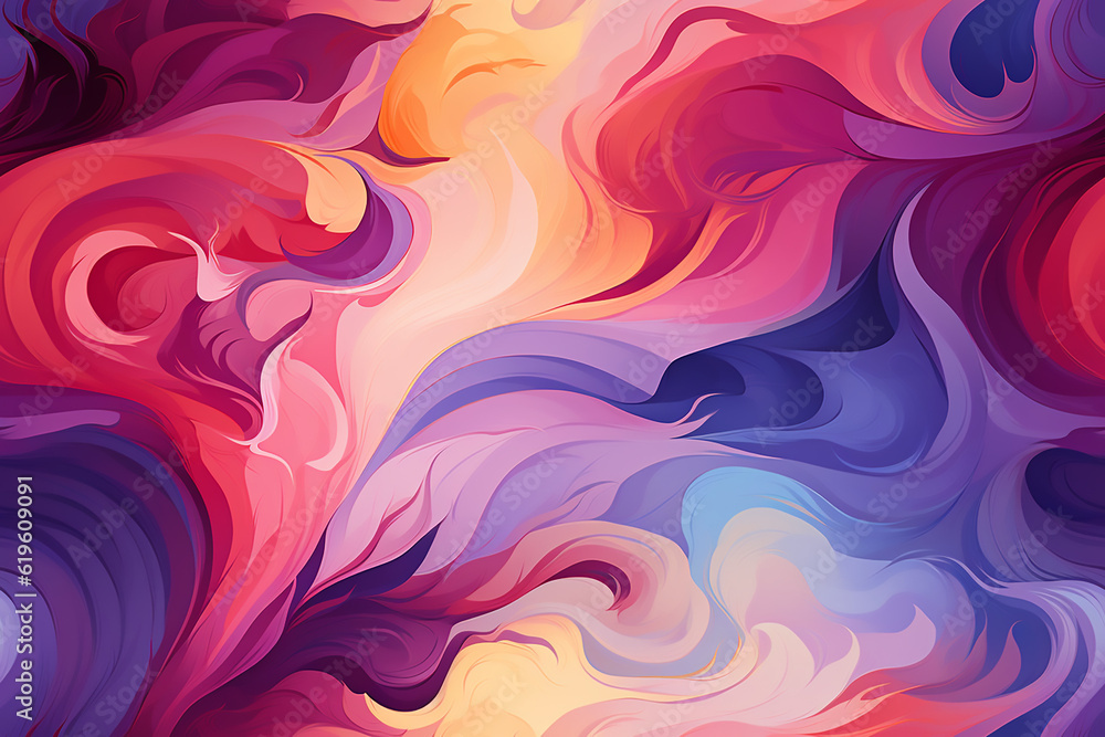abstract colorful seamless background pattern. Generative Ai abstract colorful seamless background pattern. Generative Ai