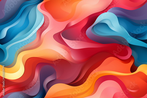 abstract colorful seamless background pattern. Generative Ai