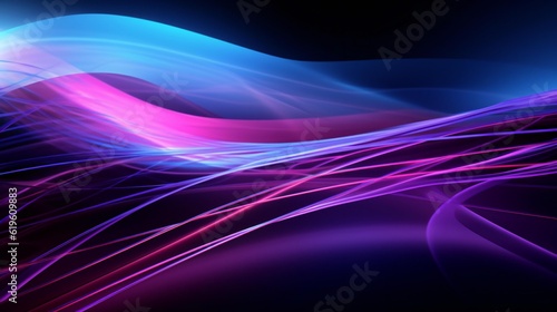 A vibrant abstract background with intersecting lines in shades of blue and pink