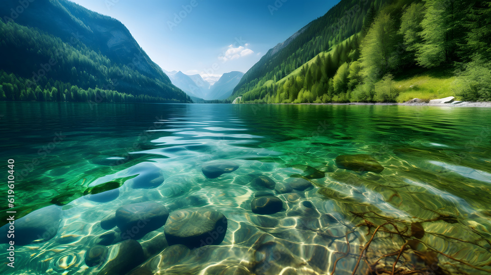 美しい川の風景 No.048 The Breathtaking View of a River Generative AI 美しい川の風景 No.048 The Breathtaking View of a River Generative AI