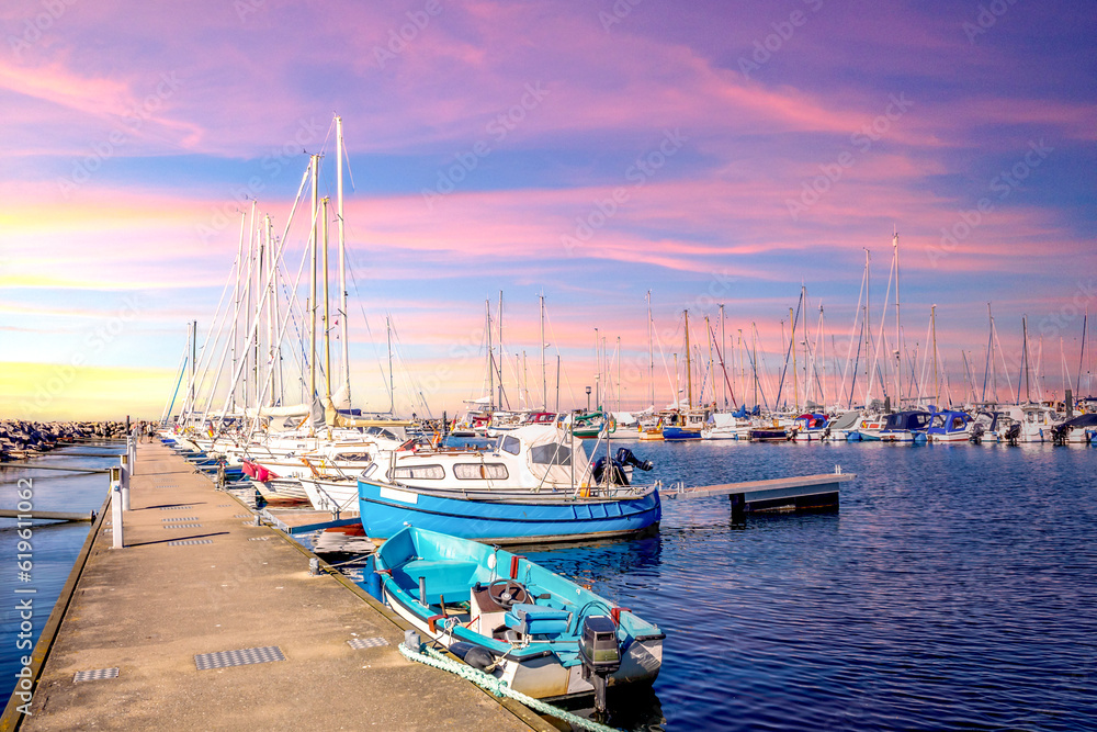 Fototapeta premium Yachthafen, Kuehlungsborn, Ostsee, Deutschland 