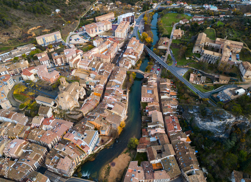 Day view of historic part of Estella-Lizarra. Spain