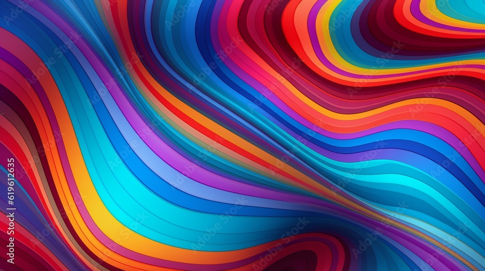 A vibrant and dynamic abstract background with flowing and curving lines A vibrant and dynamic abstract background with flowing and curving lines