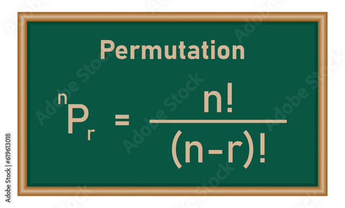 Permutation and combination formulas in mathematics.