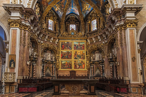 Spain, Valencia, Altar in St Mary's Cathedral photo