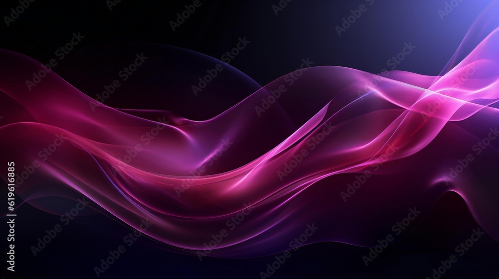 A colorful wave of smoke on a dark background A colorful wave of smoke on a dark background