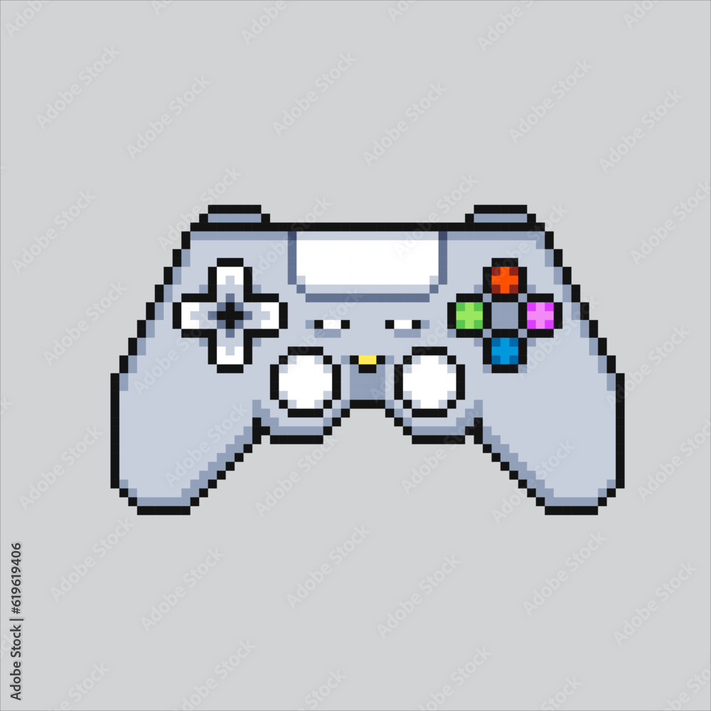 Pixel art illustration Joystick. Pixelated Joystick. Console joystick controller icon pixelated for the pixel art game and icon for website and video game. old school retro. Pixel art illustration Joystick. Pixelated Joystick. Console joystick controller icon pixelated for the pixel art game and icon for website and video game. old school retro.
