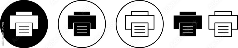 Print icon set for web and mobile app. printer sign and symbol Print icon set for web and mobile app. printer sign and symbol