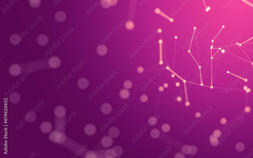 Abstract background. Molecules technology with polygonal shapes, connecting dots and lines. Connection structure. Big data visualization. Abstract background. Molecules technology with polygonal shapes, connecting dots and lines. Connection structure. Big data visualization.