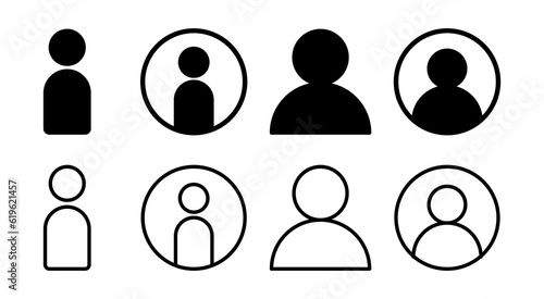 User Icon set illustration. person sign and symbol. people icon.