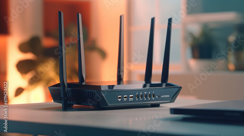 Obraz na płótnie Modern router on the table