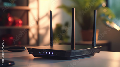 Obraz na płótnie Modern router on the table