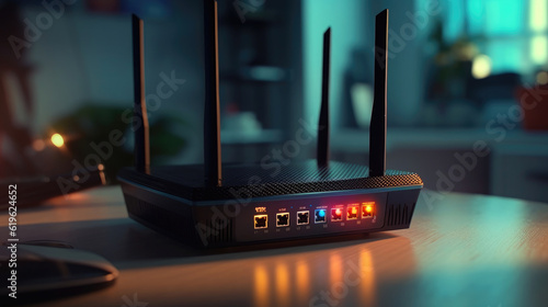 Obraz na płótnie Modern router on the table