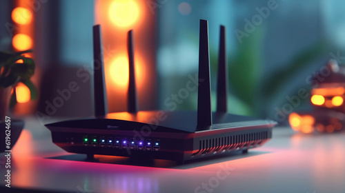 Obraz na płótnie Modern router on the table