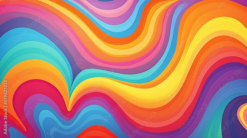 A vibrant and dynamic abstract background with flowing and curving lines A vibrant and dynamic abstract background with flowing and curving lines
