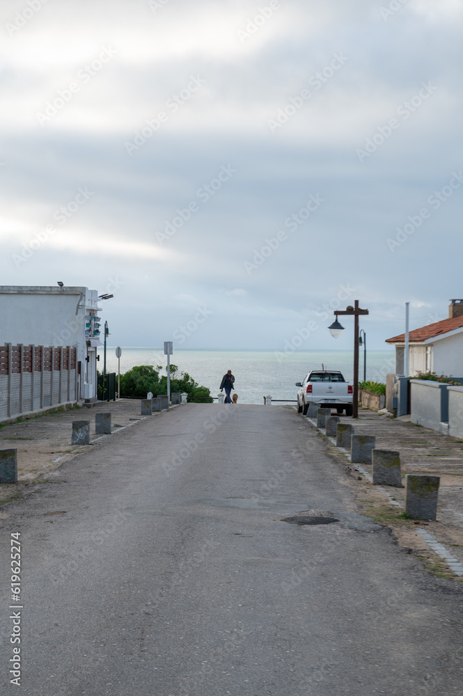 Main street in the tourist city of La Pedrera in Uruguay. Main street in the tourist city of La Pedrera in Uruguay.