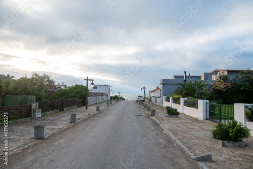 Main street in the tourist city of La Pedrera in Uruguay.