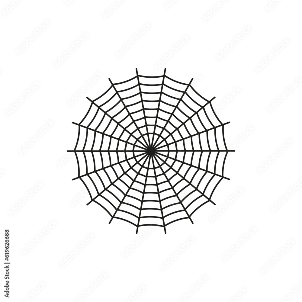 Obraz premium Spider Web icon. Vector illustration. stock image.