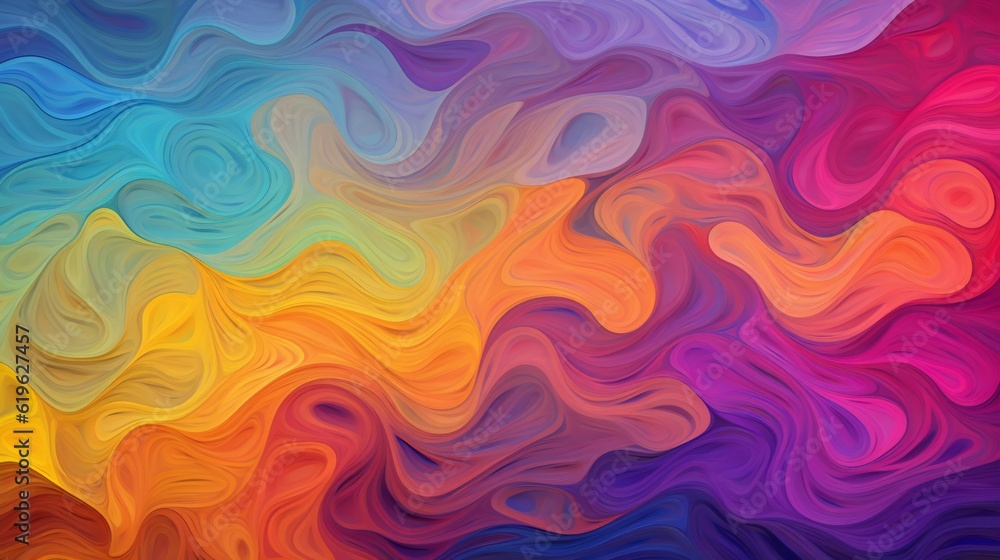 A vibrant and dynamic abstract background with swirling and curving lines