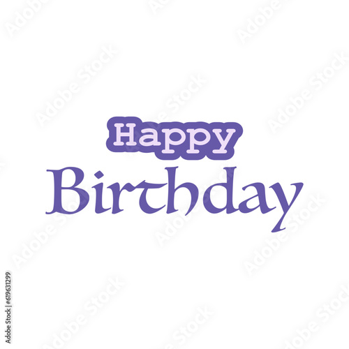 happy birthday lettering