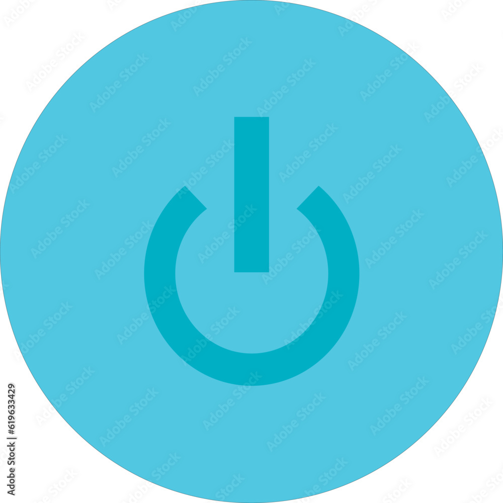 Shutdown button icon Shutdown button icon