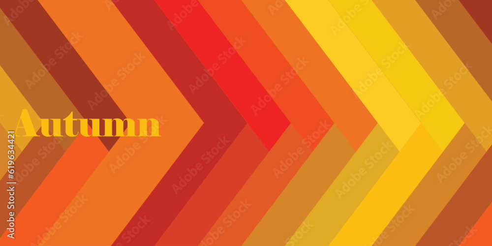 Abstract background design with autumn colors theme - obrazy, fototapety, plakaty 
