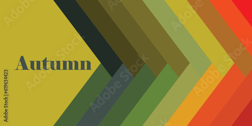 Abstract background design with autumn colors theme
