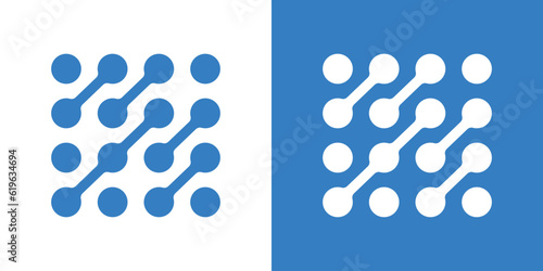 logo design technology connection icon vector inspiration