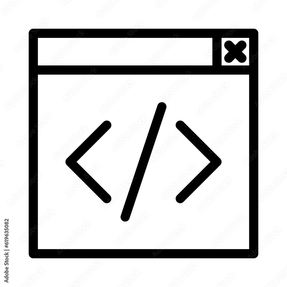 Coding Icon in Web Design Coding Icon in Web Design