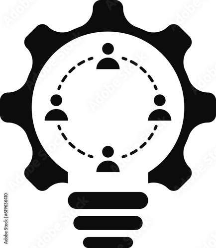 Collaboration meeting business ideas team work management icon