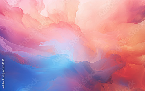 Pastel Colors Volumetric Smoky Abstract Background