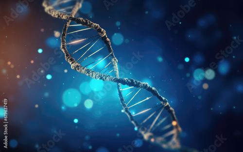 DNA Helix Abstract Background © LadyAI