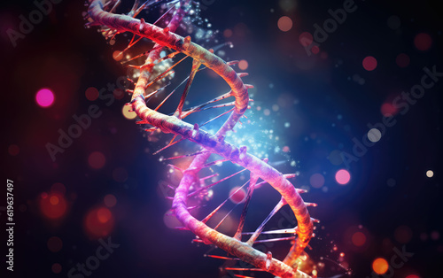 DNA Helix Abstract Background 