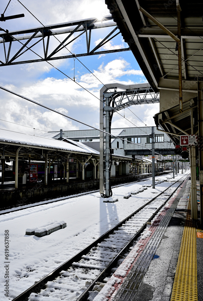 Fototapeta premium 冬の米子駅