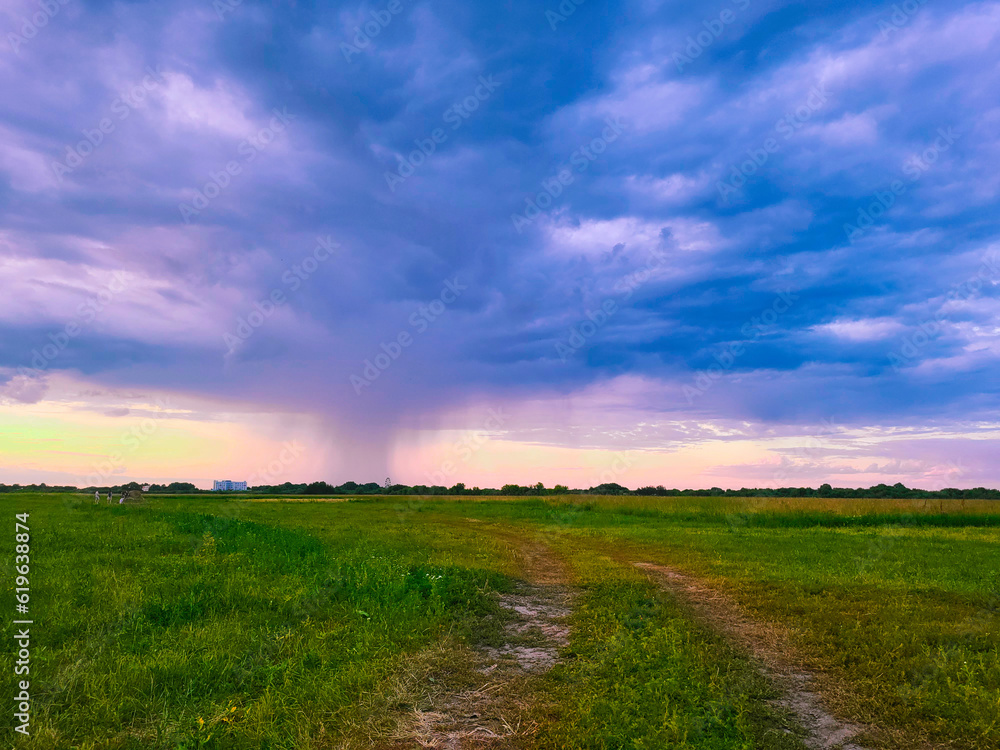 Obraz premium field and sky