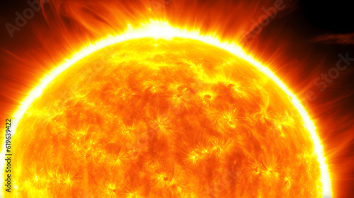 太陽表面の活動｜Activity on the Sun's surface.Generative AI