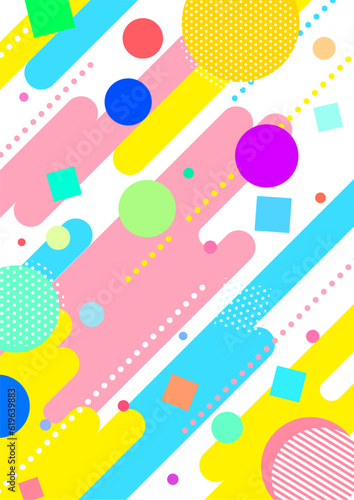 Tapety artystyczne カラフルポップな背景画像