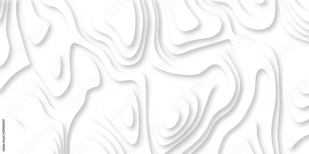 White abstract background 3d realistic design use for ads banner and advertising print design vector. 3d topography relief. Vector topographic illustration.	

