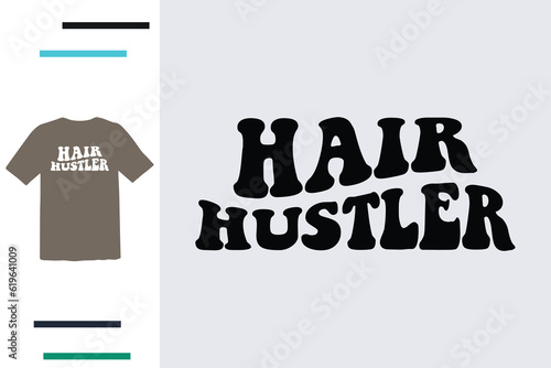Beautician hair dresser t shirt design 