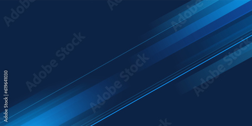 Abstract dark blue background with modern corporate concept presentation photo