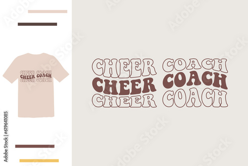 Cheer coach t shirt design 