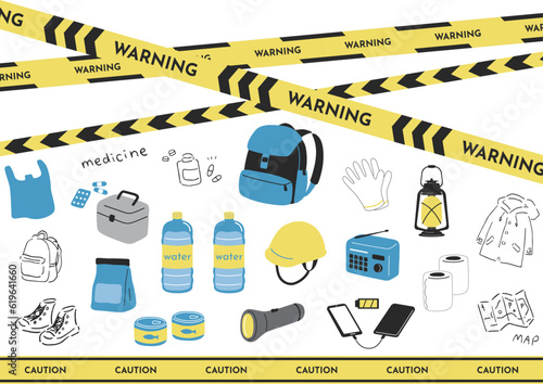 防災グッズ素材集