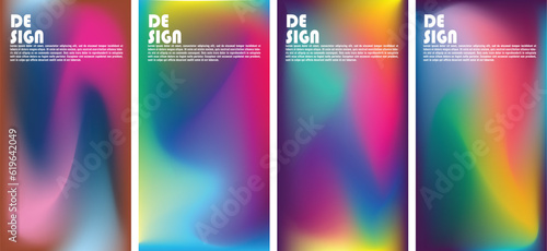 Cosmic Symphony Vector set of colorful Abstract background with gradients that 
can be used in various
 design purposes in eps 10 and pastel colors