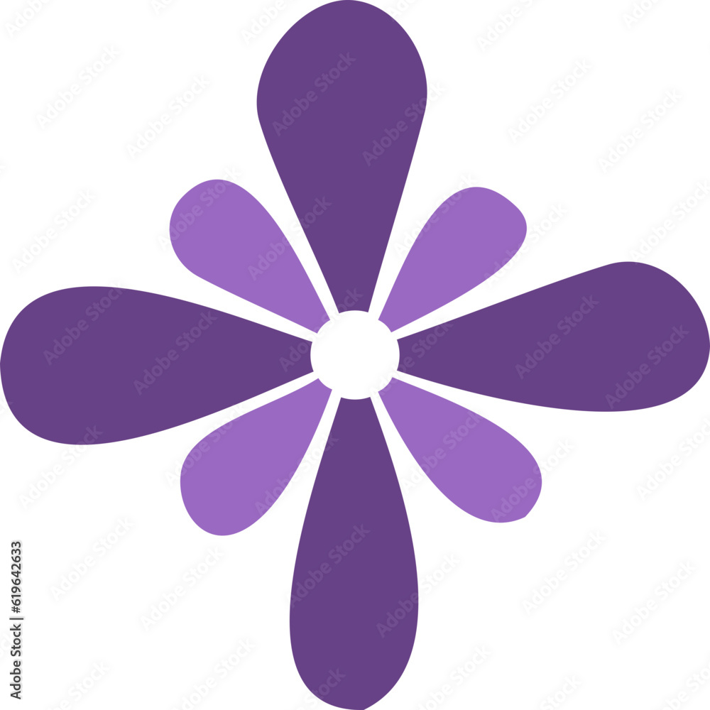 Flower. Flower Icon. Flower Illustration. Cute Flower. Flower Isolated on White Background. Vector illustration. Elements for design.