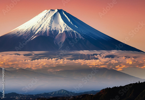 highly detailed picture of Mt. Fuji shot on Fuji film © solution