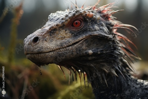 Close-Up of Suchomimus, Natural light, Generative AI  © Giantdesign