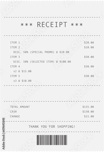 receipt template